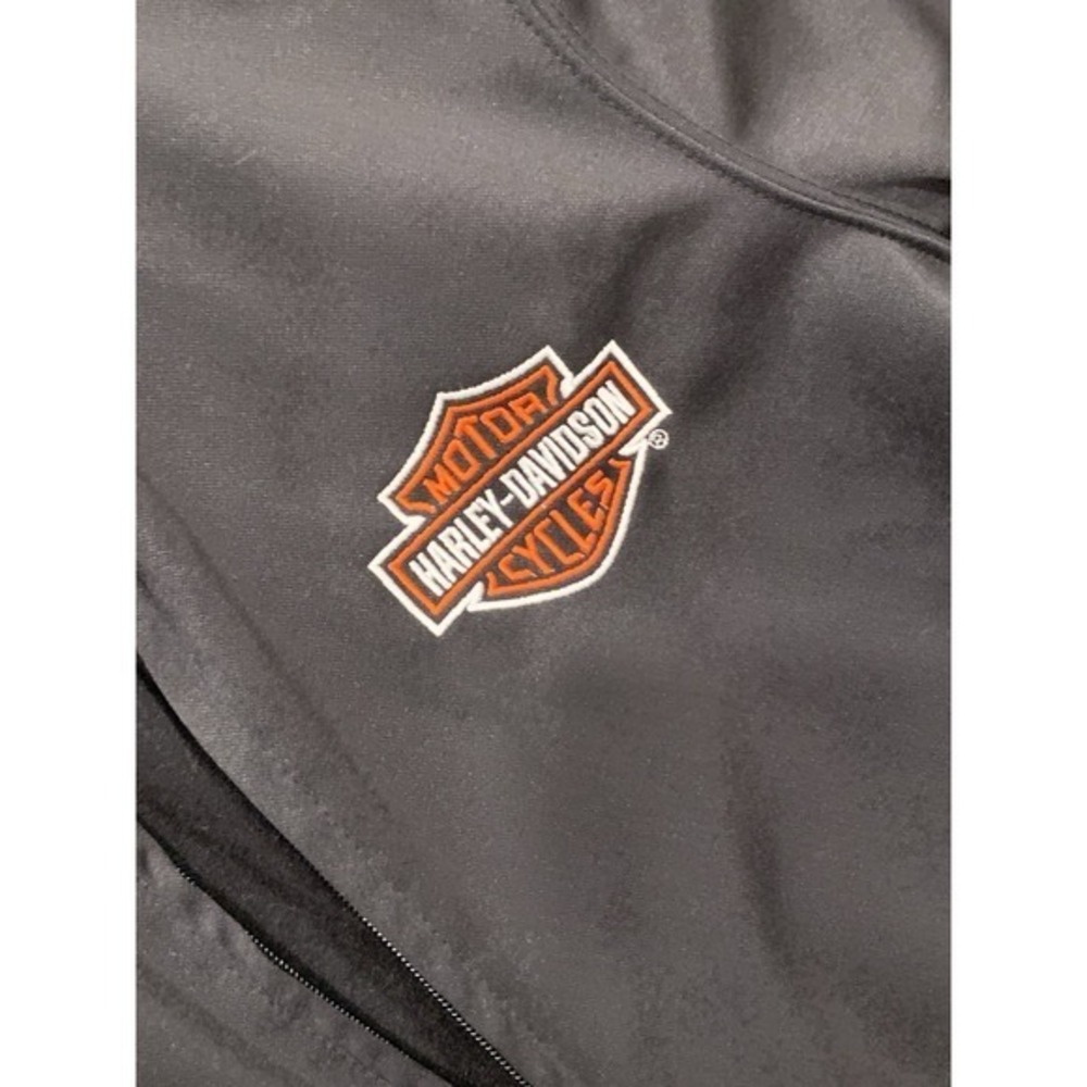 Harley Davidson Track Jacket Medium Full Zip, NY, Black - Picture 2 of 8